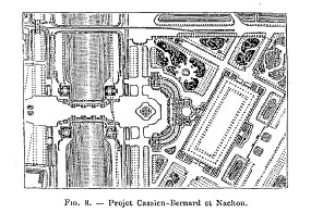 Concours Exposition universelle 1889 : projet Cassien-Bernard plan de masse